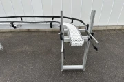 FS solutions curved conveyor 610 x 19 cm with modular belt 90°