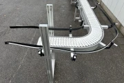 FS solutions curved conveyor 610 x 19 cm with modular belt 90°