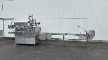 G. Mondini E 350 VG top seal packaging machine with denester