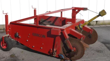 Excavadora hilerador Gercon en camas