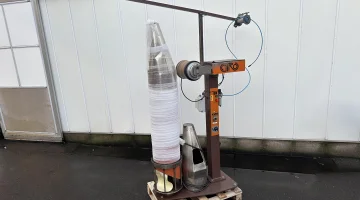 Giro CM92 cargador de malla tubular para su uso posterior en envasadora