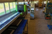 Greefa CombiSort apple & fruit sorting machine 2 line with water dumper ,automatix box fillers and palletiser
