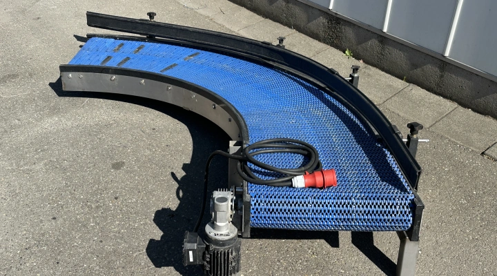 Greymans Paktech curved conveyor 50 cm wide 90°