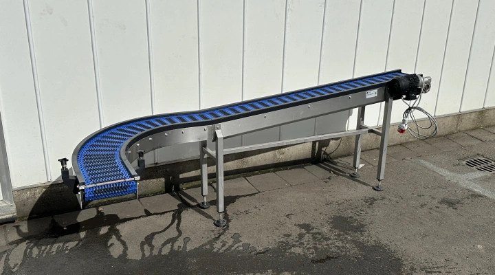 Greymans Paktech curved conveyor 90°