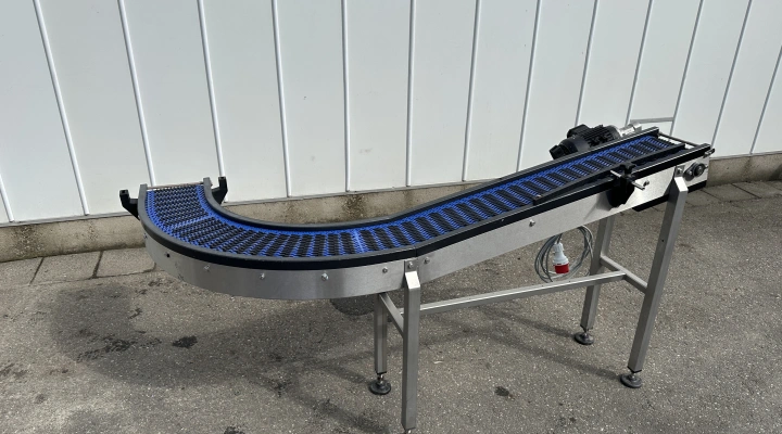 Greymans Paktech curved conveyor 90°