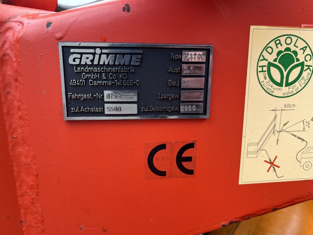��������� ��������� ��� ���� Grimme GZ1700 DL 1