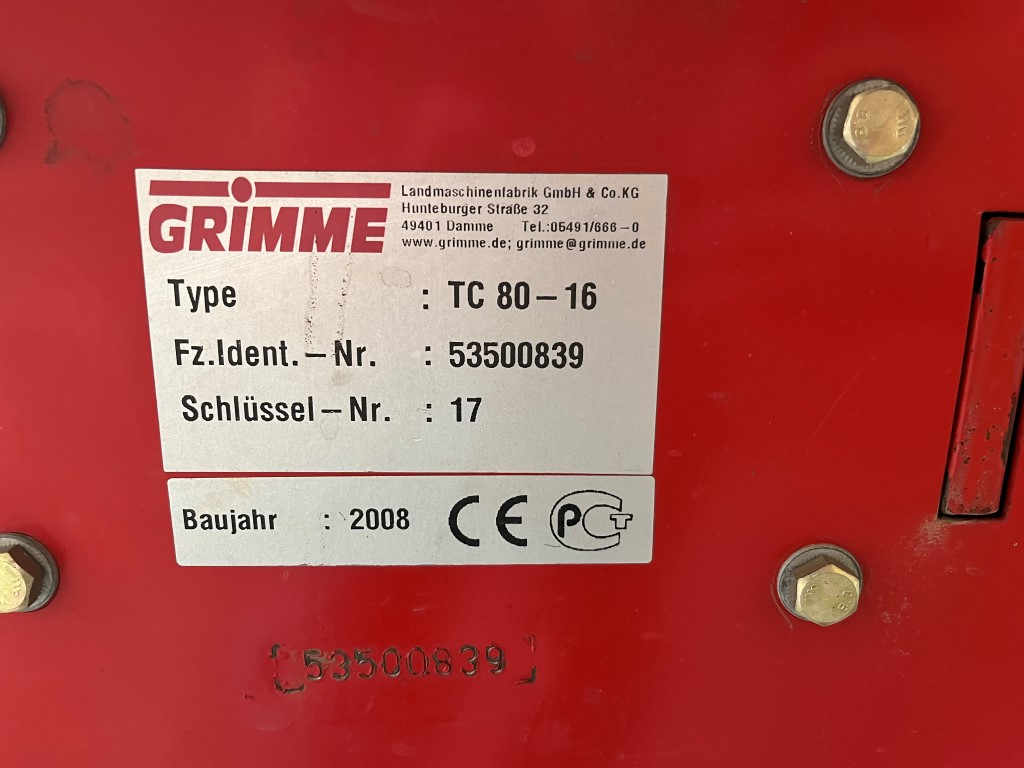 ��������������� ��������� Grimme TC80-13
