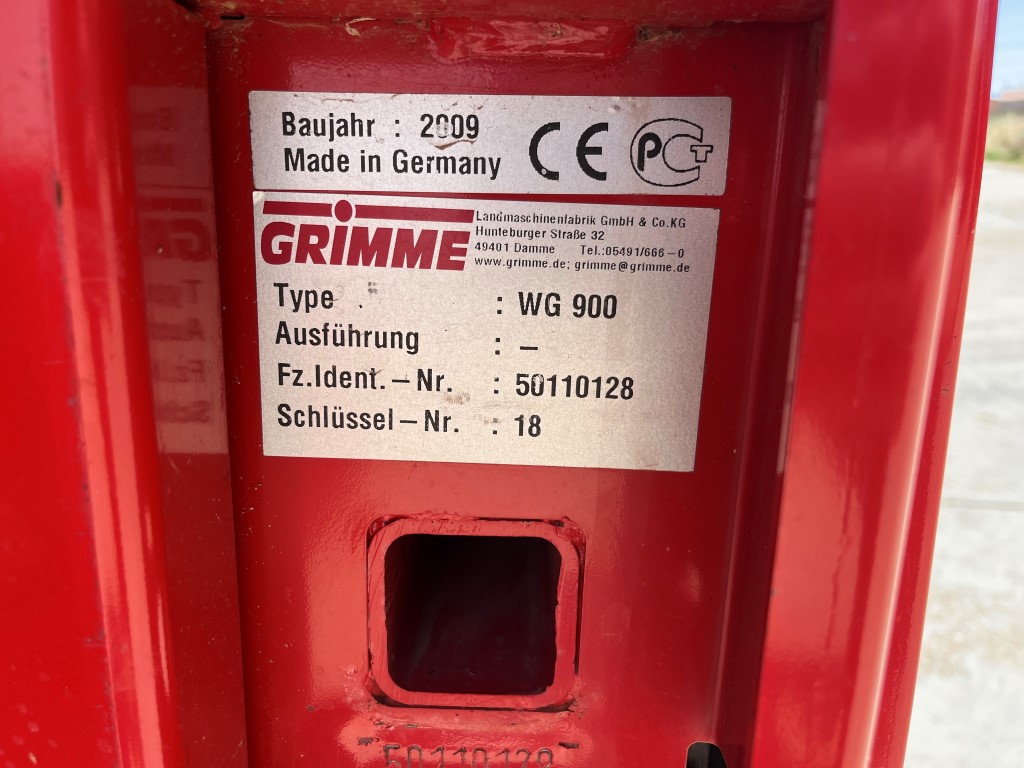 ������������� ������ ��� ��������������� ���������� Grimme WG900