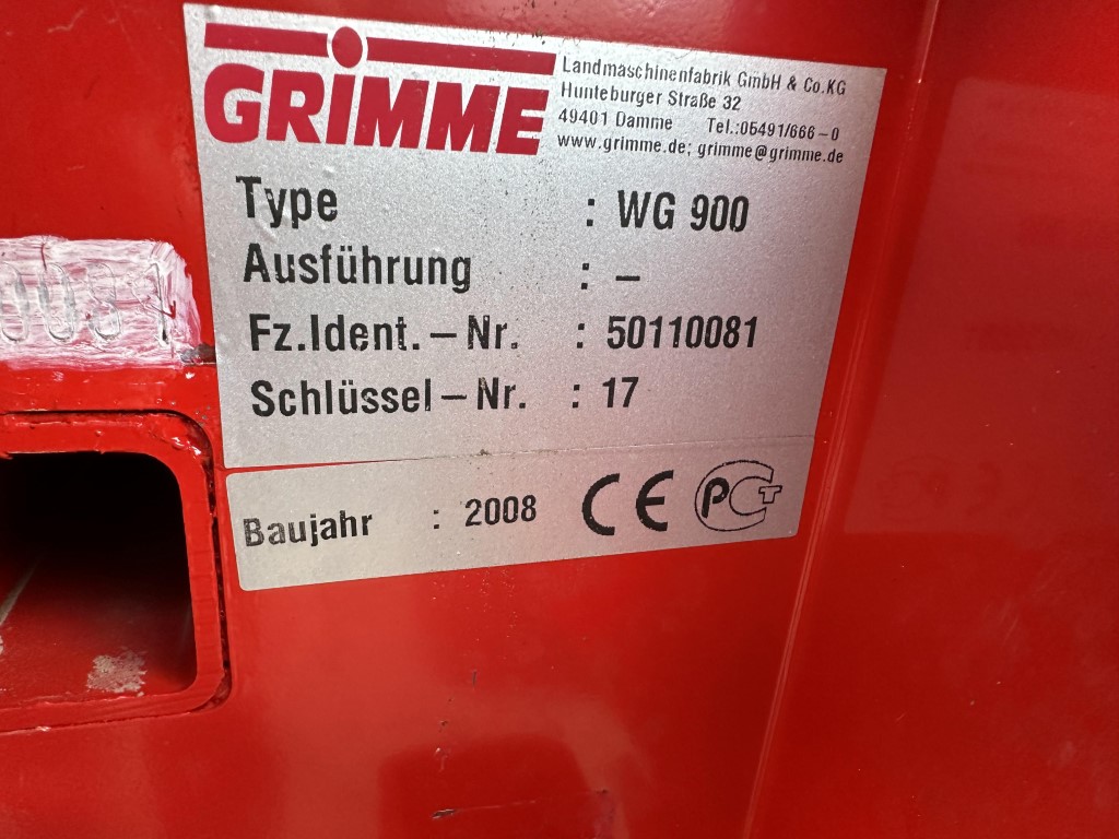 Сортировочная машина для предварительной сортировки Grimme WG900