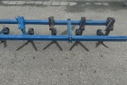 Hak hoeing machine 600 cm 12 rows with trailer