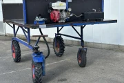 Harvesting trolley with Honda engine