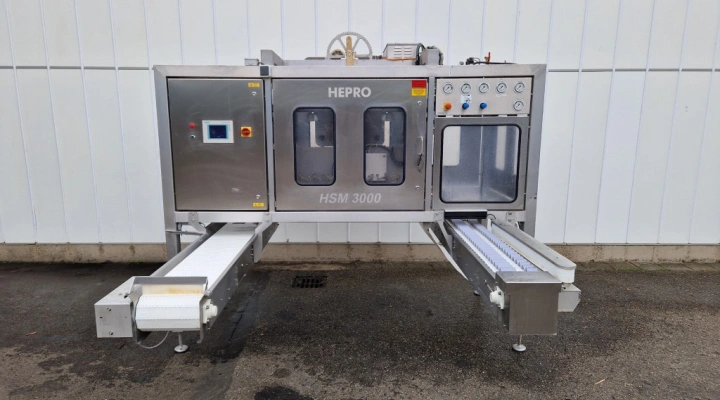Hepro HSM-3000 knife peeling machine vertically, for asparagus
