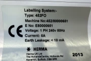 Herma 452FO Herma 452FO double labeler with Zodiac printer