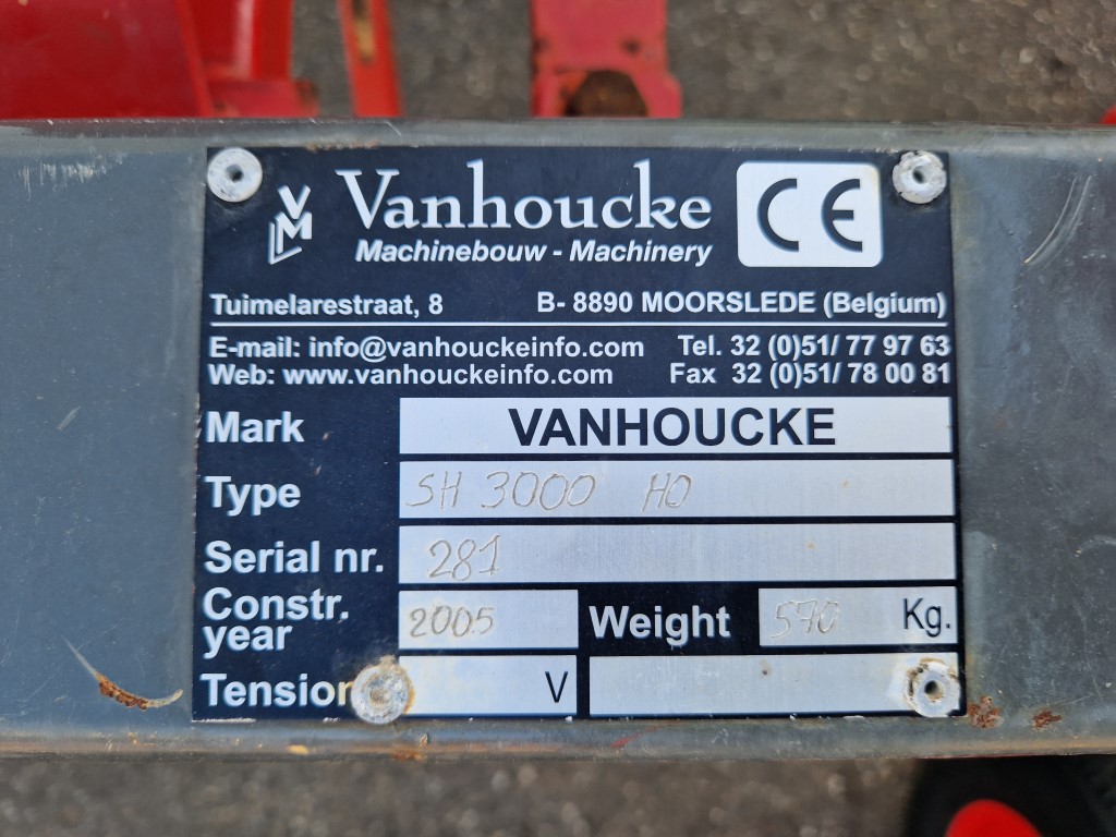 Vanhoucke Gaspardo SH 3000 HO ��������� �����������