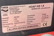 Hoaf KB1.8 weed burner 180 cm with 3 gas cylinders