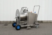 Hosereel stainless steel with remote control