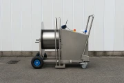 Hosereel stainless steel with remote control