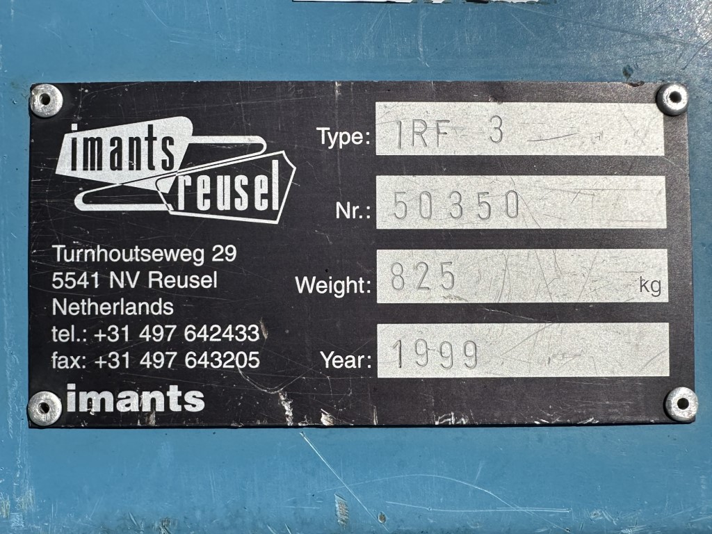 Imants IRF-III hillformer for asparagus