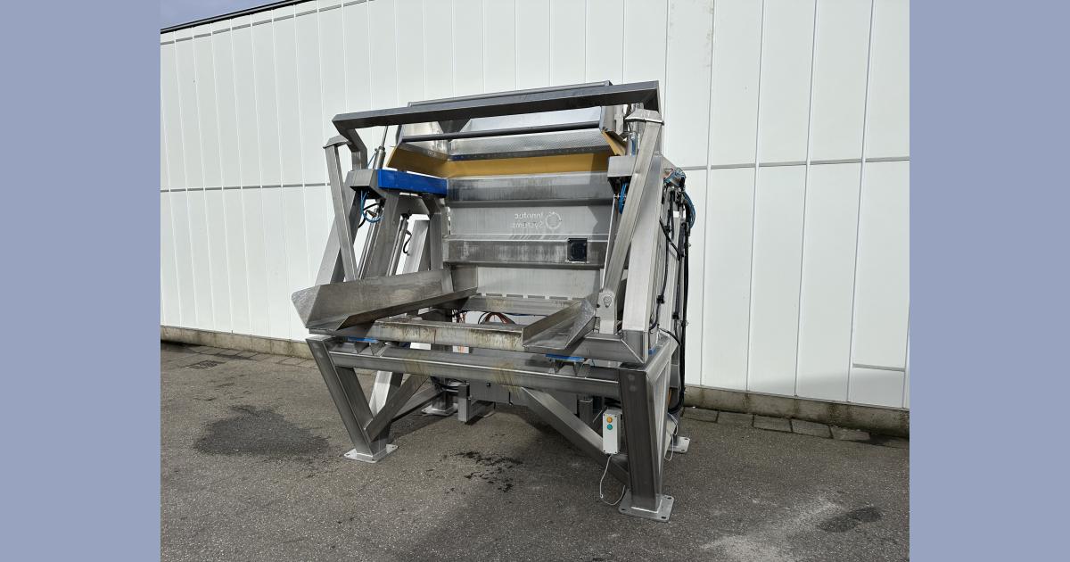 Innotec Systems box tipper Stainless steel • Duijndam Machines
