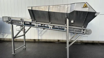Innotec Systems tramoggia trasportatore 475 x 77 cm acciaio inox