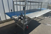 Inspection conveyor 400 x 82 cm stainless steel frame