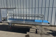 Inspection conveyor 400 x 82 cm stainless steel frame