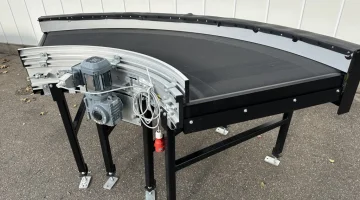 Interroll Криволинейный конвейер 90 Ø ширина 90 см