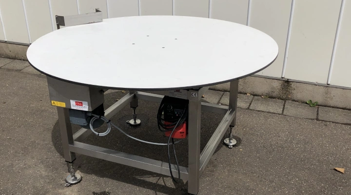 Itra turntable 150 cm Ø stainless steel with Trespa Top