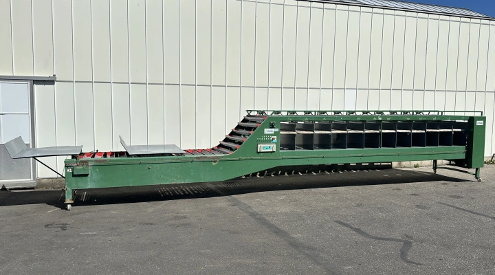 Jamafa 2BPSH12 rose sorting machine 12 sortings, with double infeed table