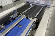 Newtec PCS2009 weigher with Ilapak Carrera 500 flowpack machine for trays