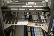 Jasa PGS 2100 + SOM-2000 double lane sleeving machine for carboard tray packing