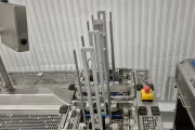 Jasa PGS 2100 + SOM-2000 double lane sleeving machine for carboard tray packing