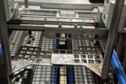 Jasa PGS 2100 + SOM-2000 double lane sleeving machine for carboard tray packing