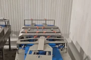 Jasa PGS 2100 + SOM-2000 double lane sleeving machine for carboard tray packing