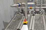 Jasa PGS 2100 + SOM-2000 double lane sleeving machine for carboard tray packing