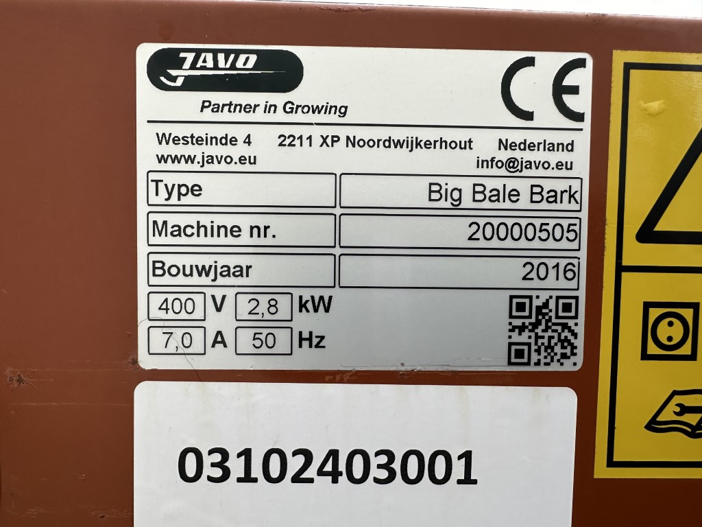 Javo Big bale bark