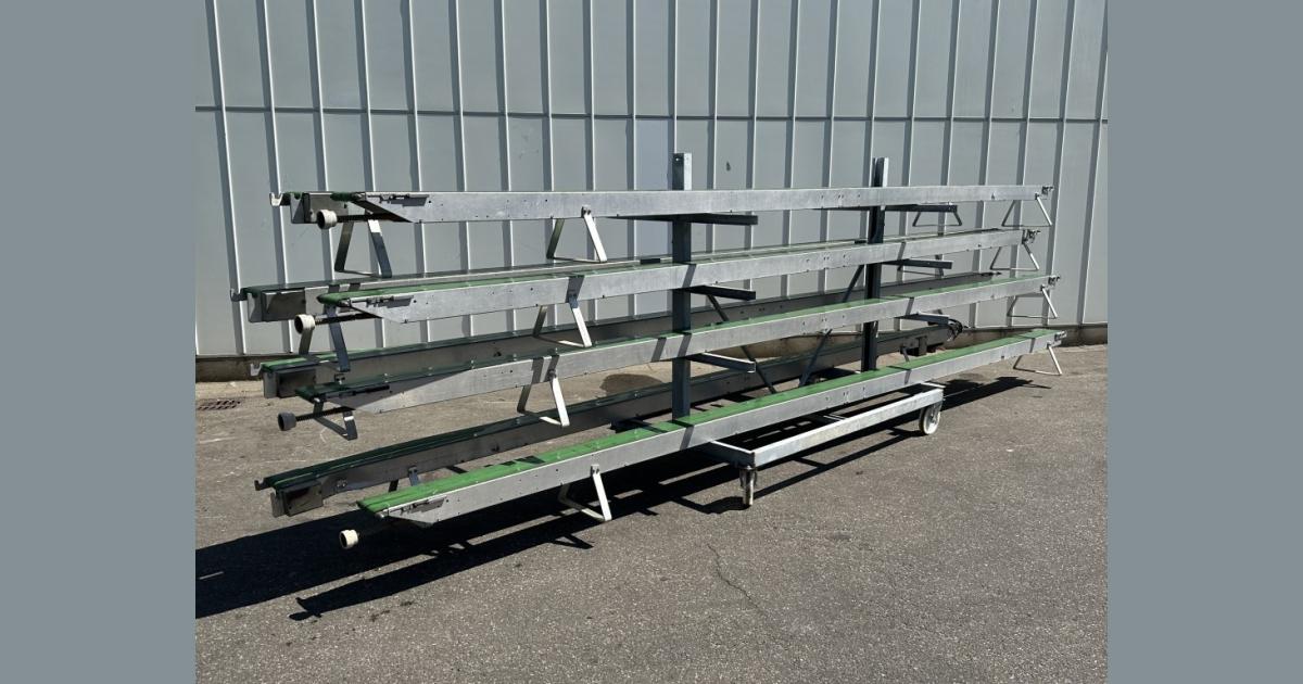 Javo conveyor system for potplants • Duijndam Machines
