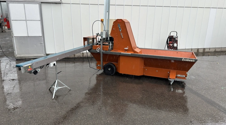 Javo Ecobasic potting machine with conveyor