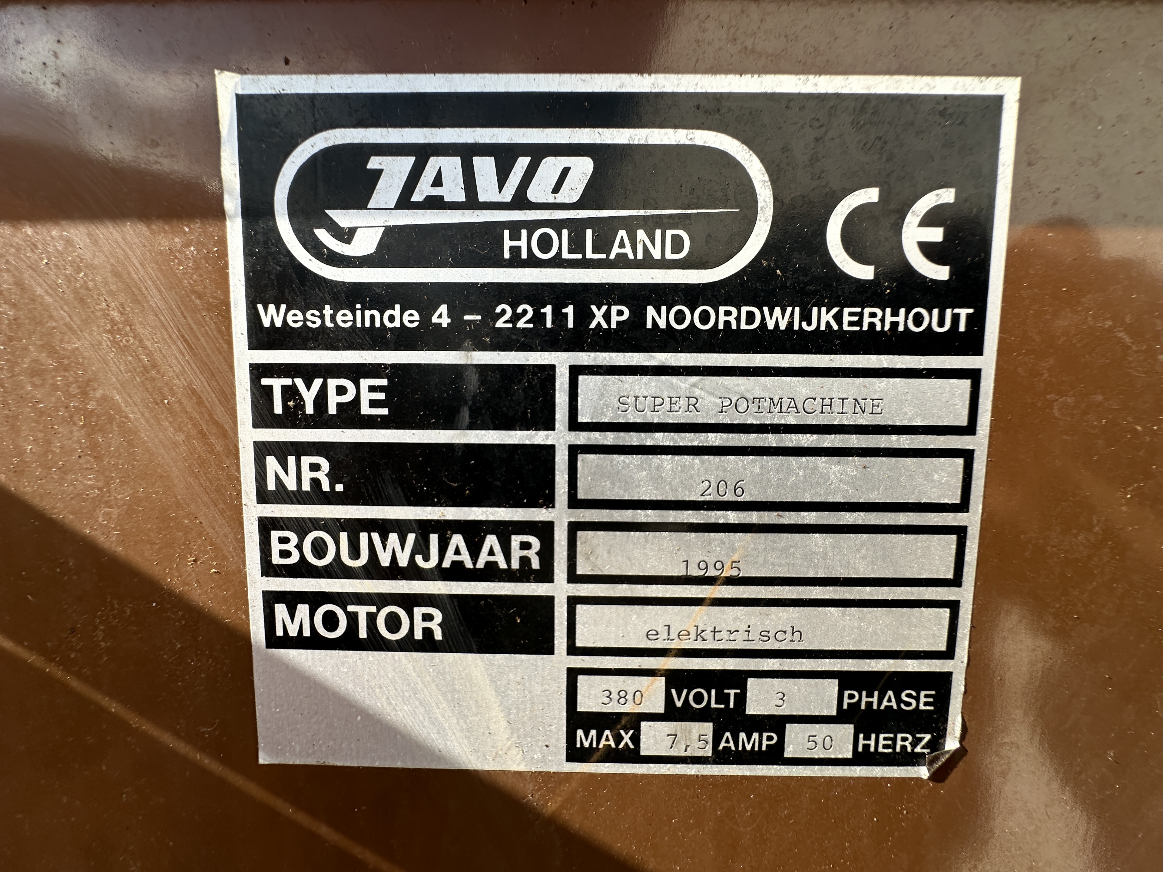 Javo met boor en in en afzetter