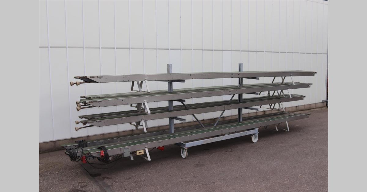 Javo conveyor system for potplants • Duijndam Machines