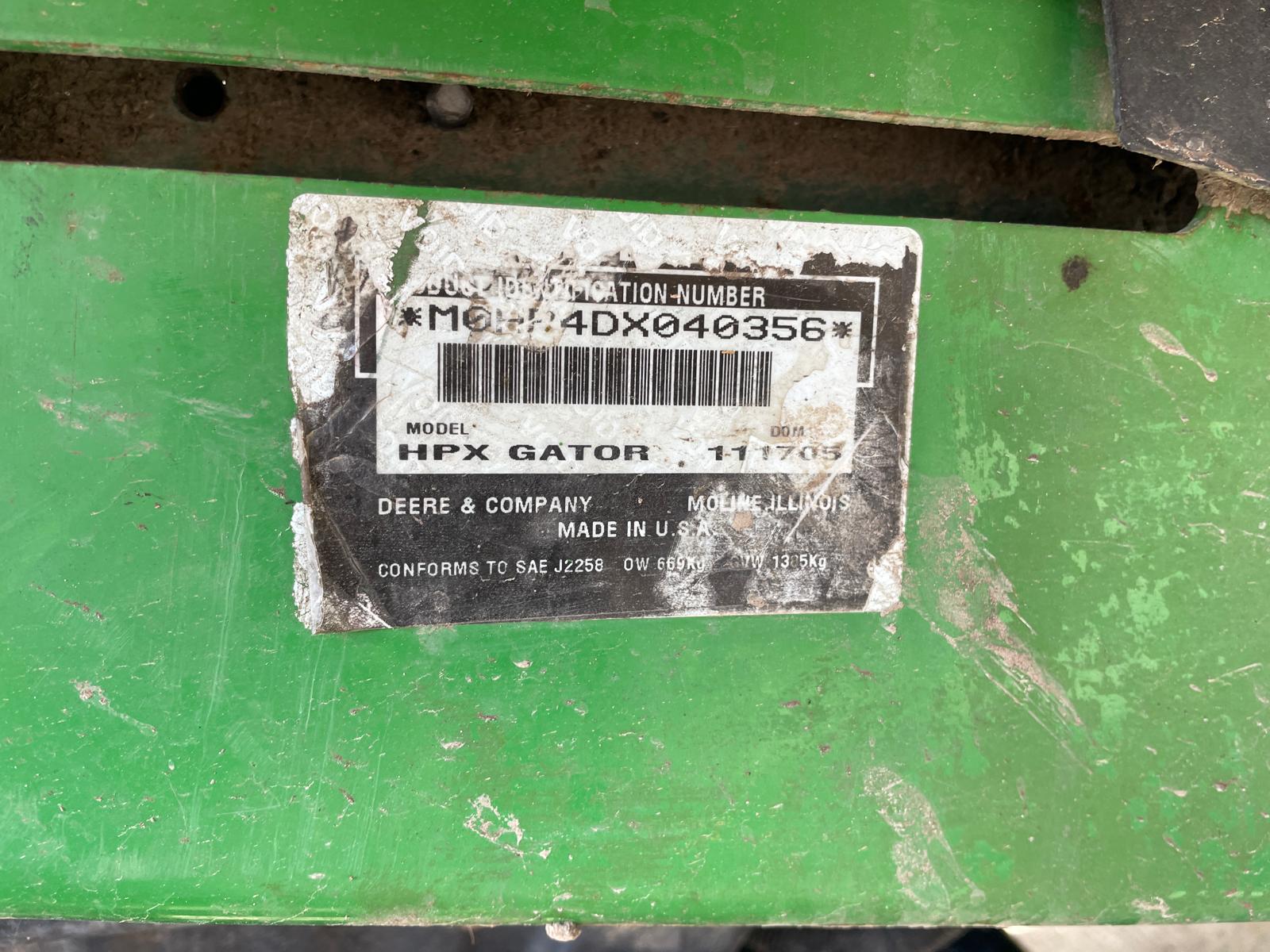 John Deere HPX Gator ������������������� � ���������������������� �����������