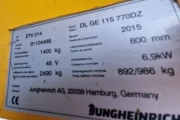 Jungheinrich ETV214 reachtruck 1400 kg