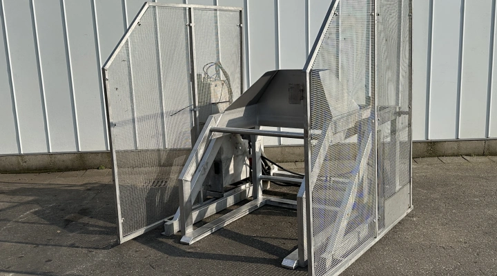 kistenkantelaar RVS 120 cm, met eigen besturingskast