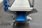 KMK roller inspection conveyor 250 x 80 cm with discharge conveyor