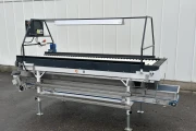 KMK roller inspection conveyor 250 x 80 cm with discharge conveyor