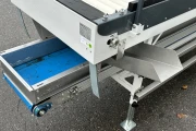KMK roller inspection conveyor 250 x 80 cm with discharge conveyor