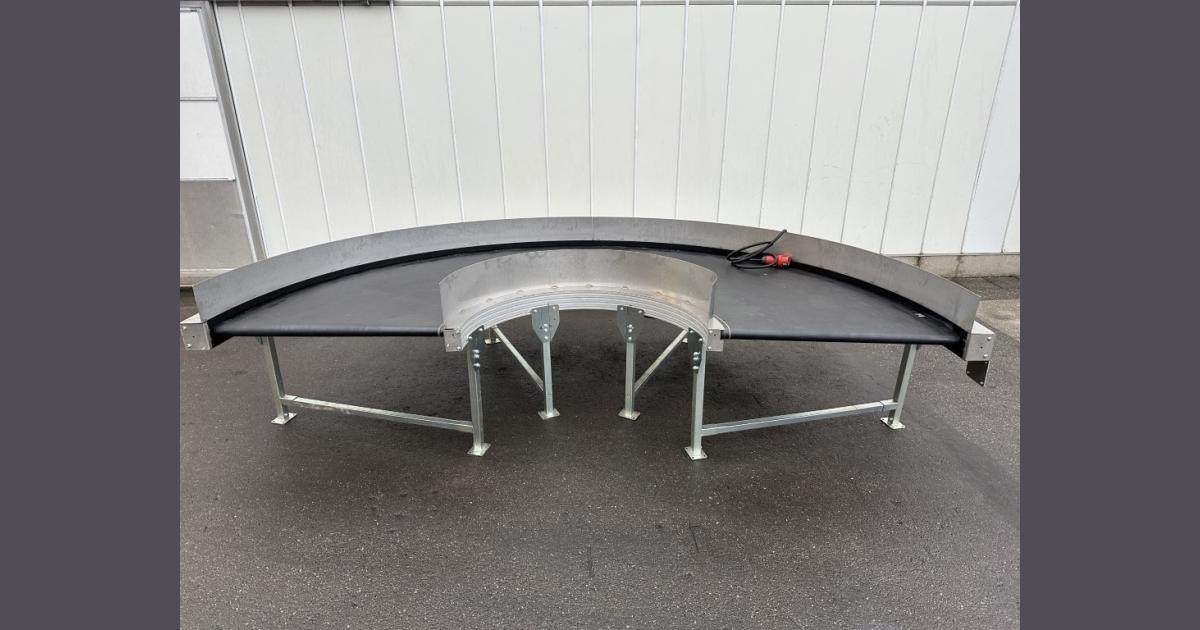Kramer & Duyvis curved conveyor 180° • Duijndam Machines