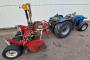 Landini REX 85 F tractor with SBO box grader