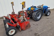 Landini REX 85 F tractor with SBO box grader