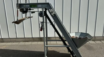 Langhout KVB 40 rellenadora de cajas con rompecaídas